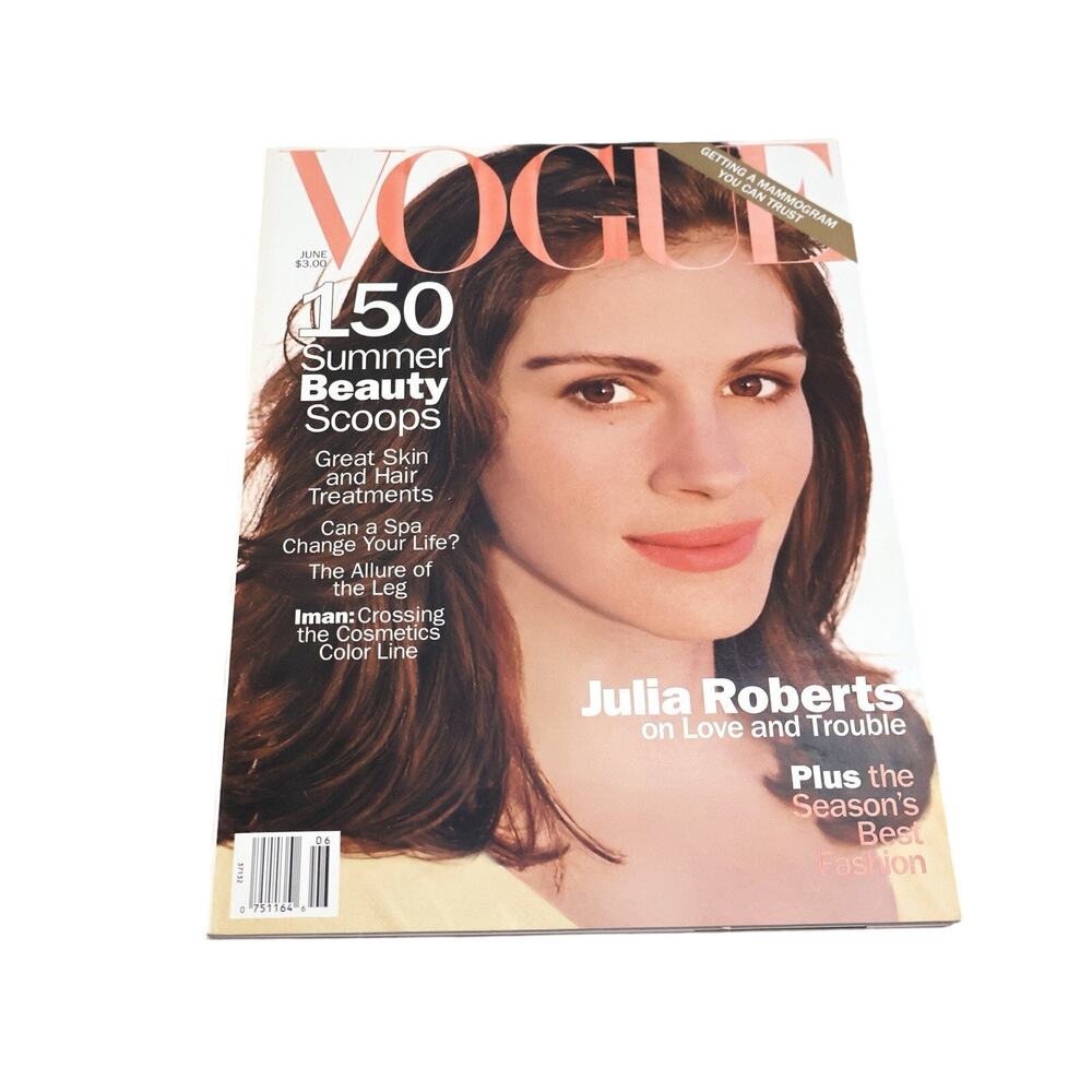 Vintage Vogue Magazine Julia Roberts June 1994 Fashion Celebs 90s